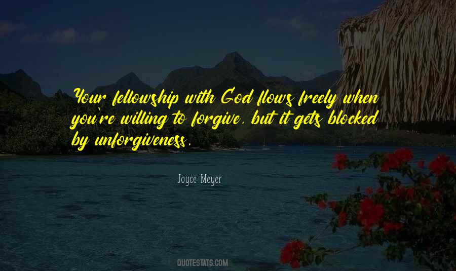 Fellowship With God Quotes #852166