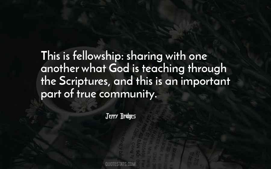 Fellowship With God Quotes #911551