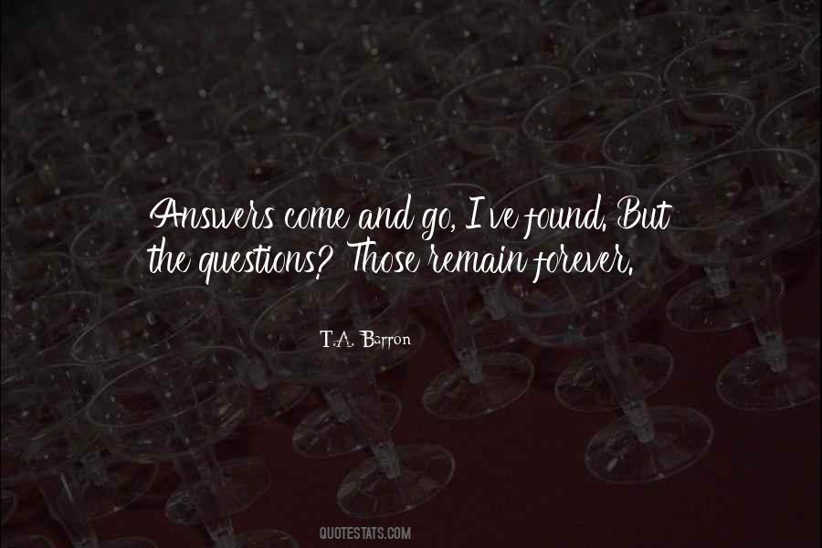 Quotes About Questions And Answers #14851