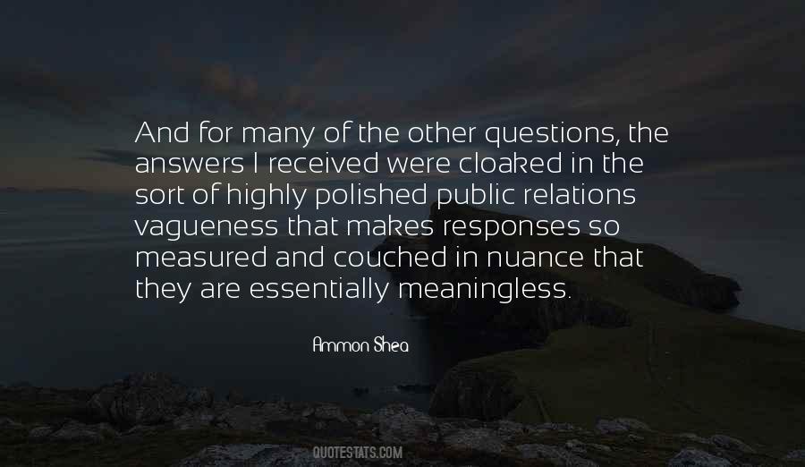 Quotes About Questions And Answers #217311