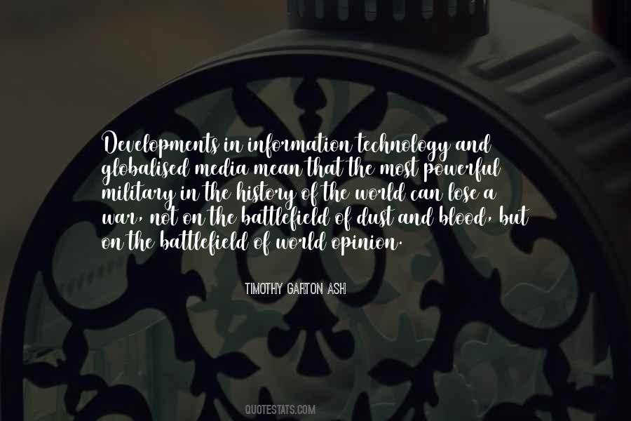 Quotes About World War 1 Technology #219653