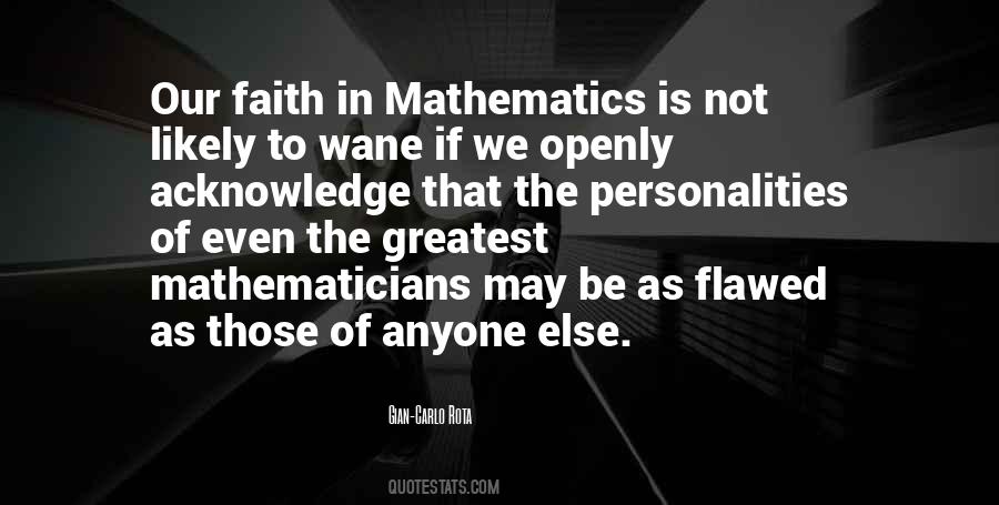 Quotes About Mathematicians #1237560