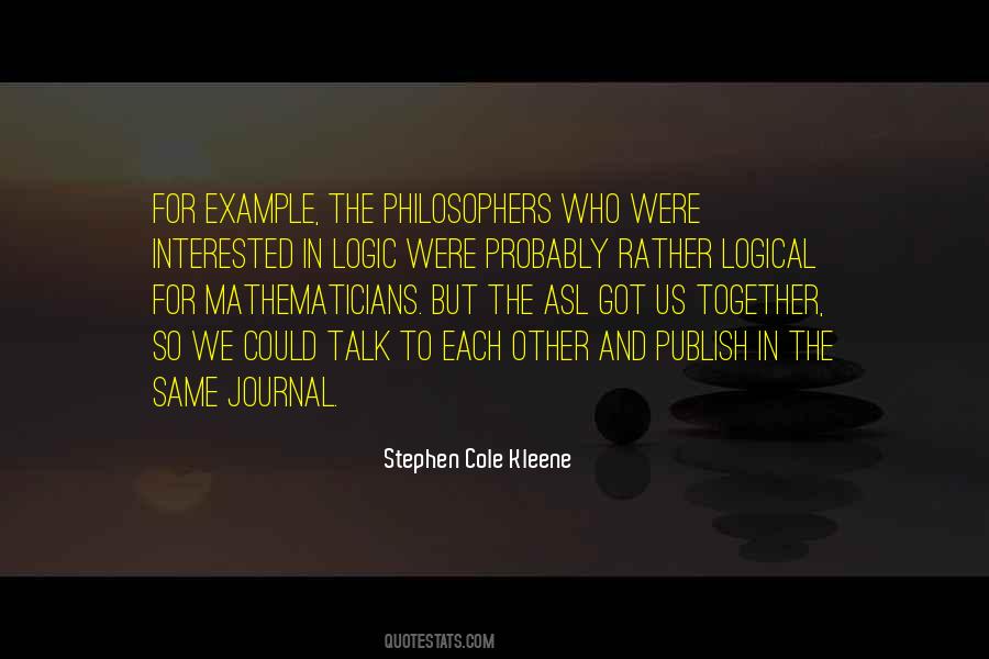 Quotes About Mathematicians #1379457