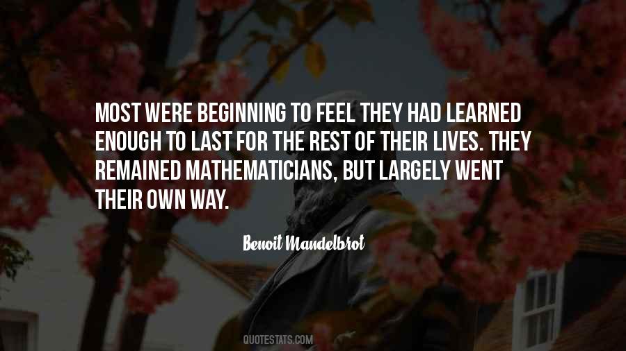 Quotes About Mathematicians #1395042