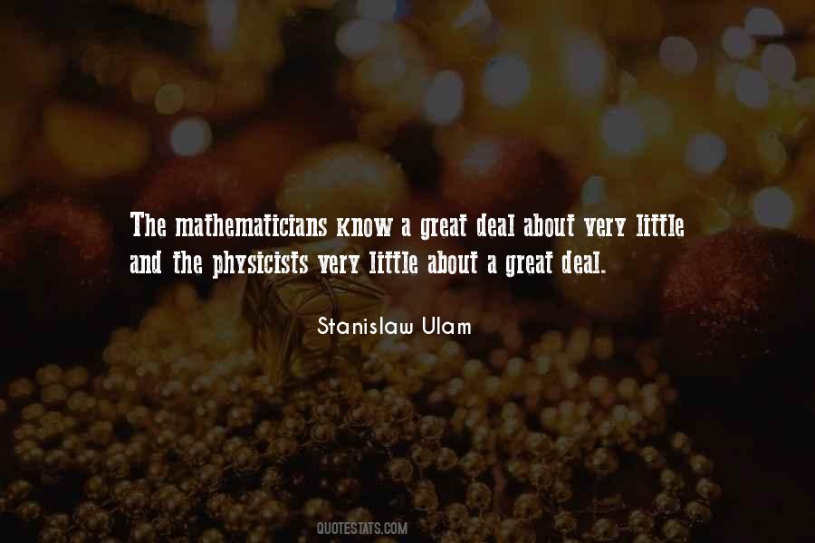 Quotes About Mathematicians #1395944