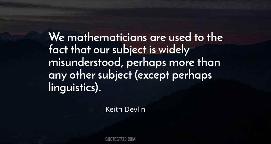 Quotes About Mathematicians #1397292