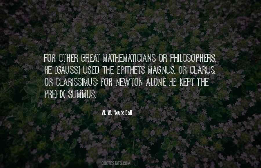 Quotes About Mathematicians #1736750