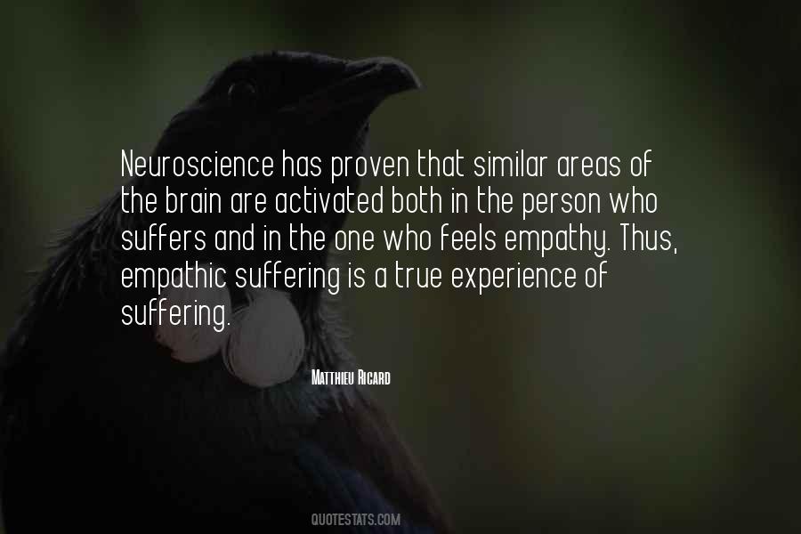 Suffering Is Quotes #1056881