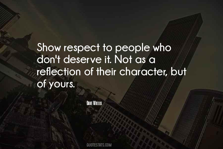 Show Respect Quotes #1187989