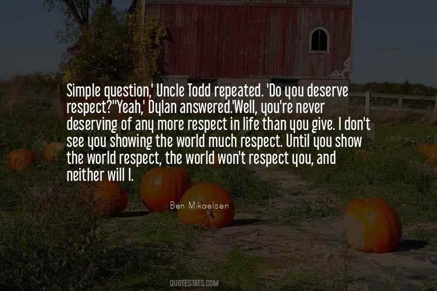 Show Respect Quotes #246697