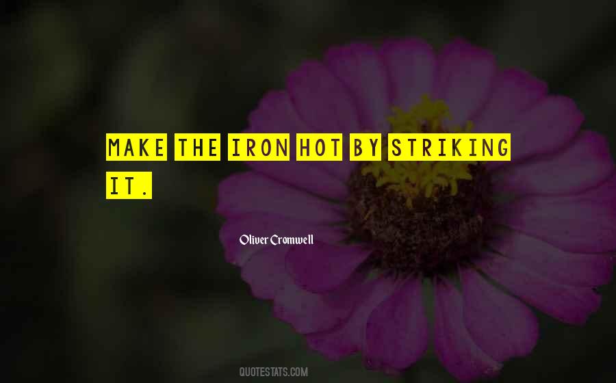 While The Iron Is Hot Quotes #17645