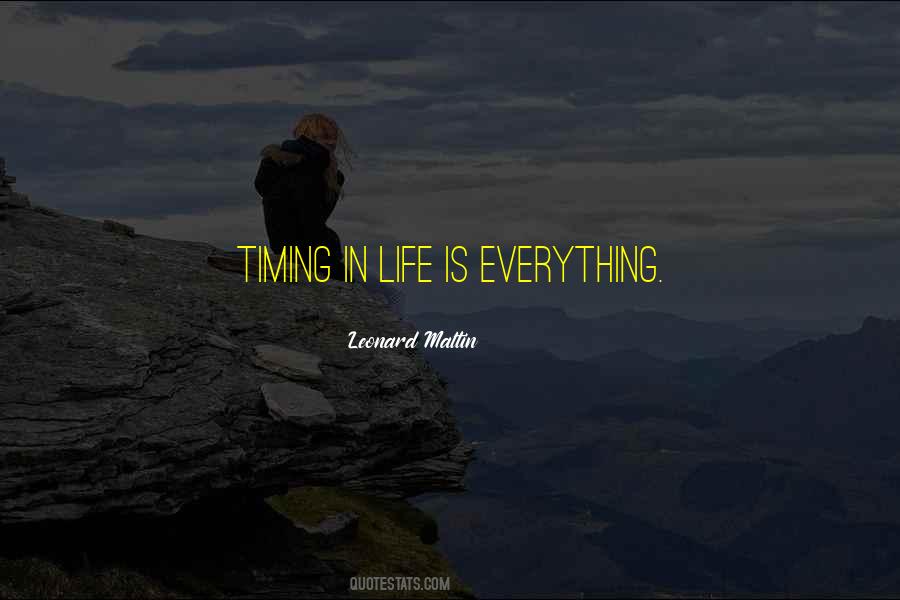 Quotes About Timing #183156