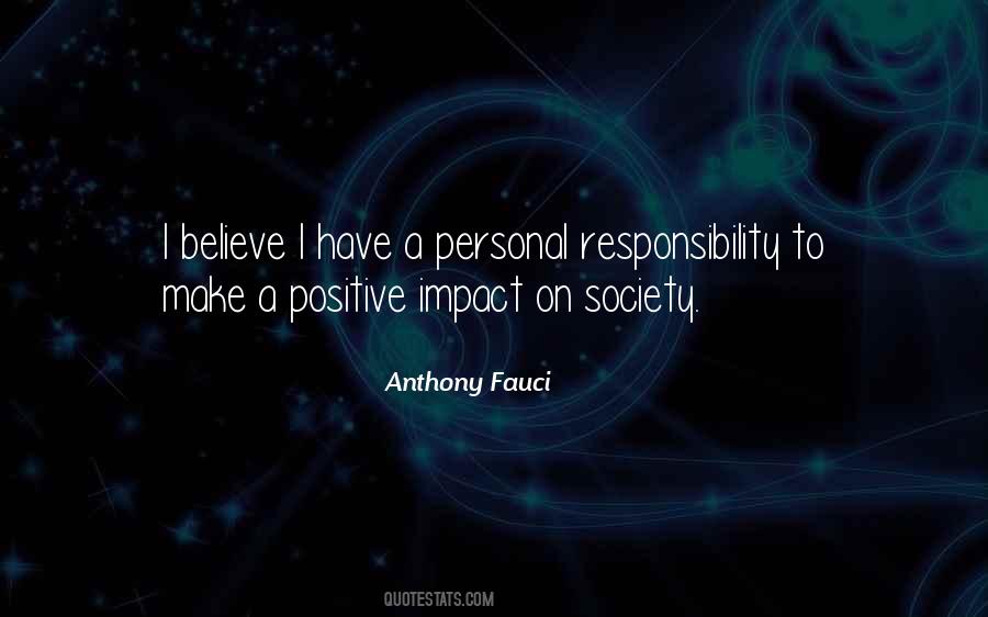 Quotes About Impact On Society #1078093