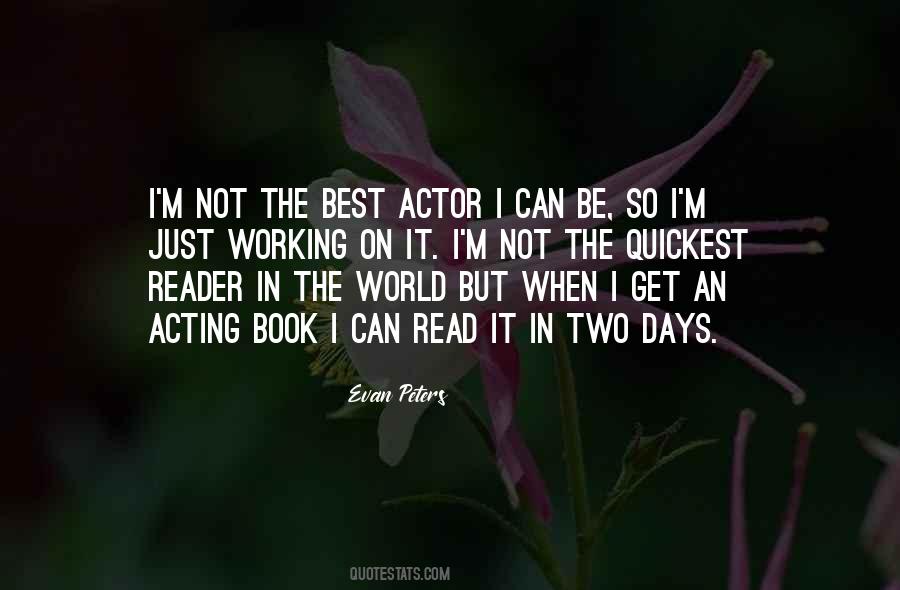 Best Acting Quotes #709485
