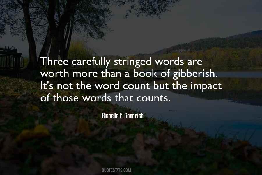 Count The Words Quotes #737226