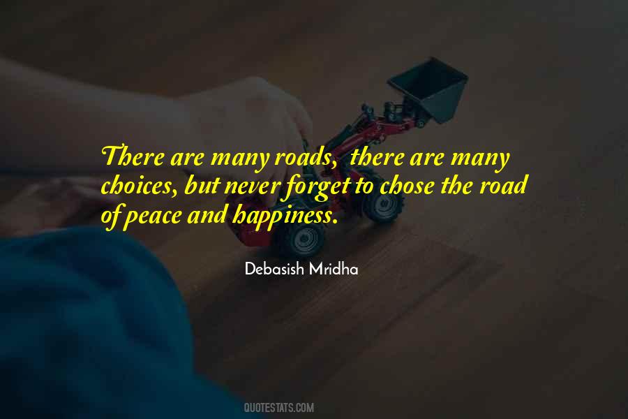 Quotes About Roads To Happiness #1677026