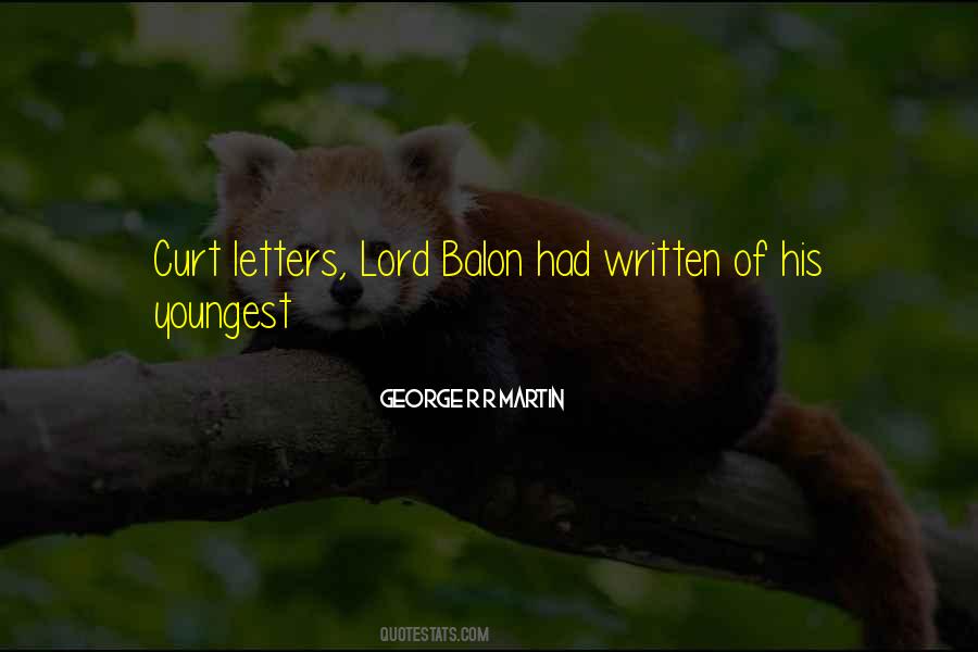 Quotes About Written Letters #1350544