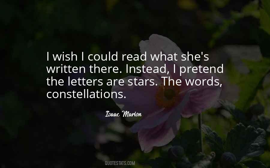 Quotes About Written Letters #1377103