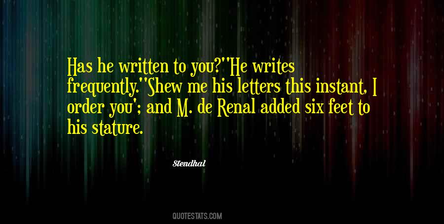 Quotes About Written Letters #16334