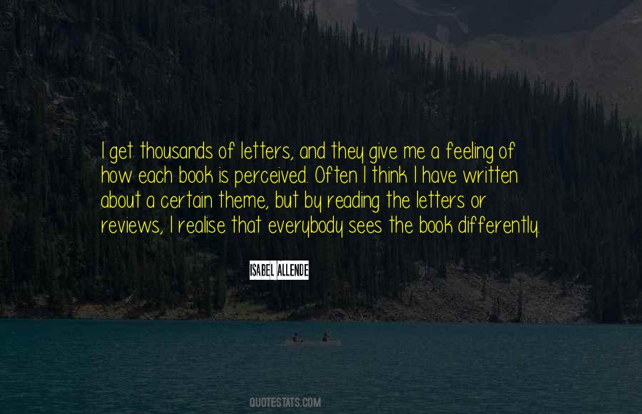Quotes About Written Letters #302456