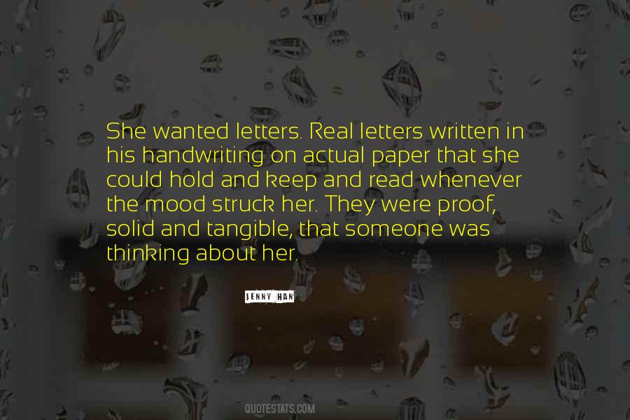 Quotes About Written Letters #406410