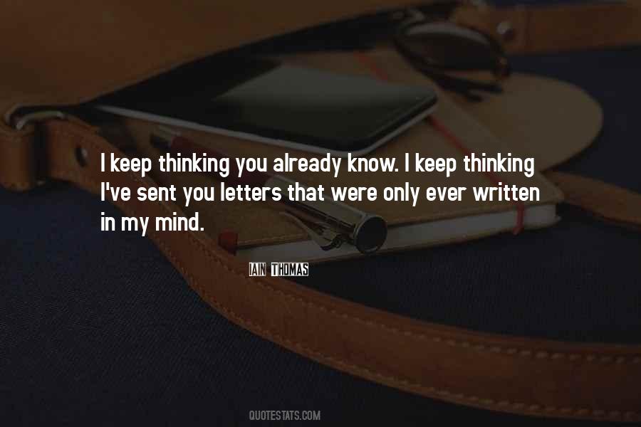 Quotes About Written Letters #704191