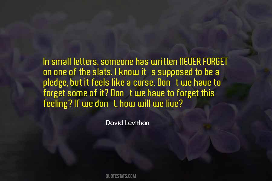 Quotes About Written Letters #857124