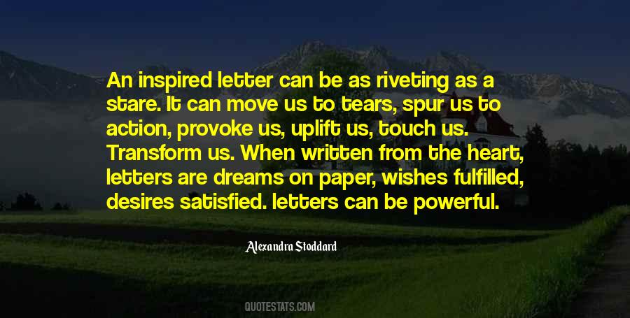 Quotes About Written Letters #938192