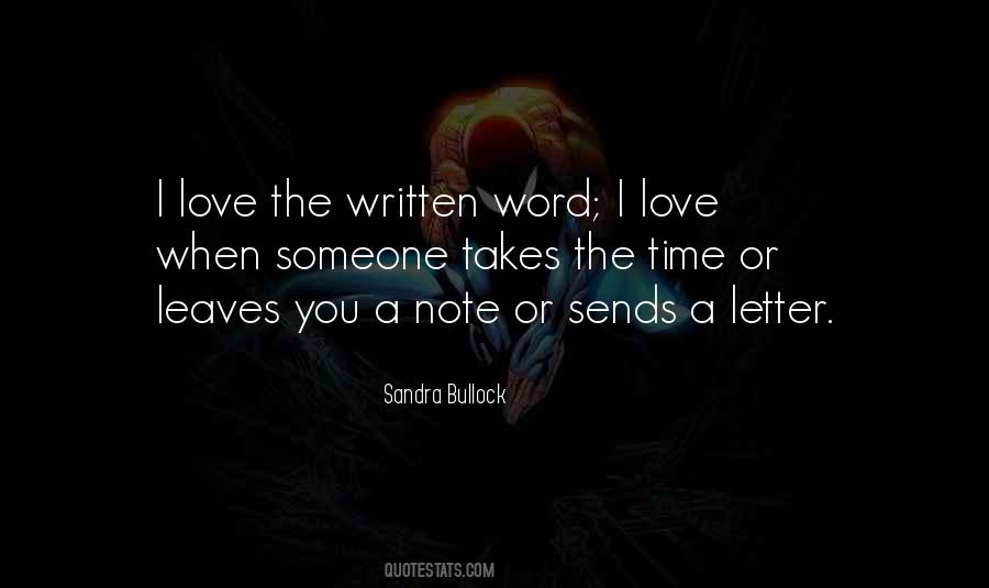 Quotes About Written Letters #989681