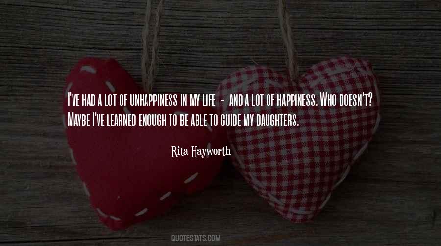 Quotes About Unhappiness In Life #1067069