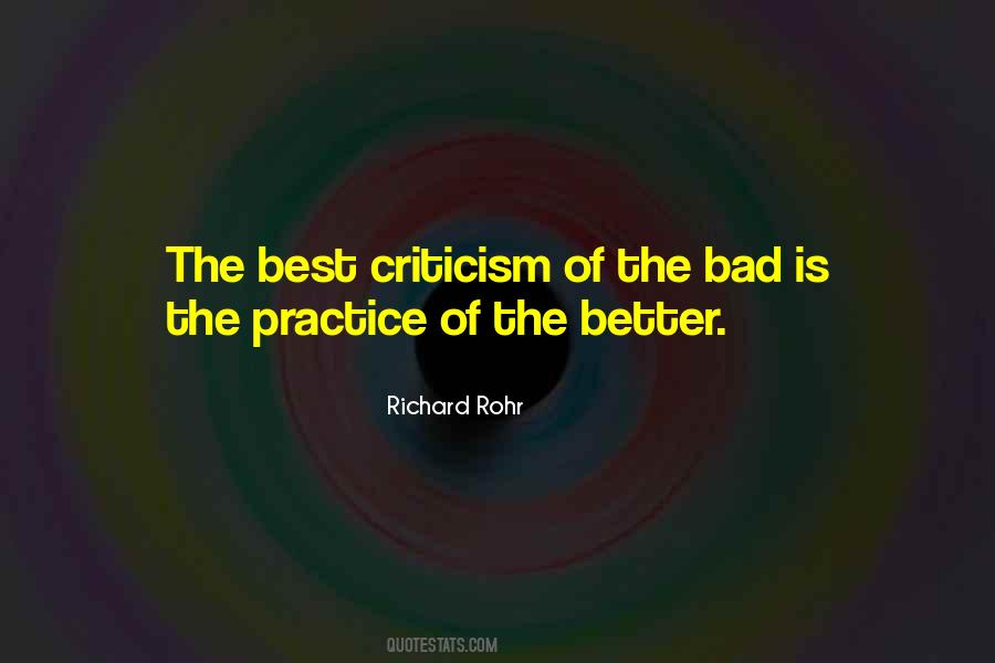 Bad Criticism Quotes #565445