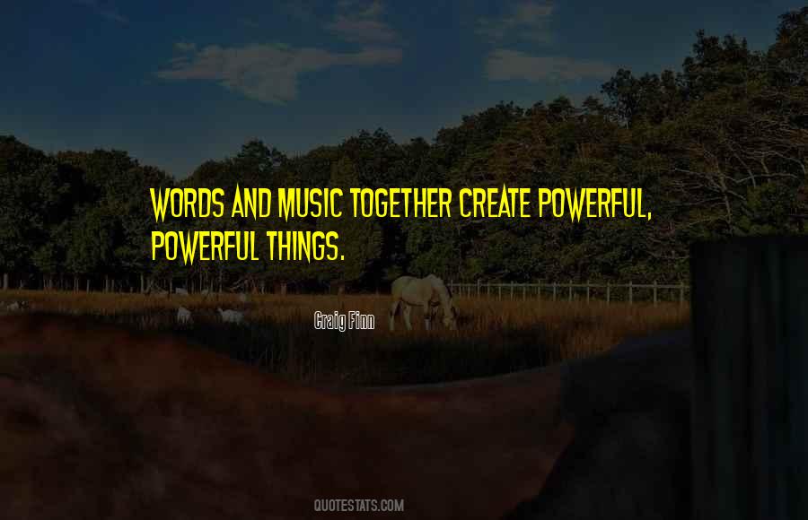 Quotes About Words And Music #1165688