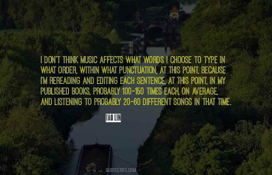 Quotes About Words And Music #137700