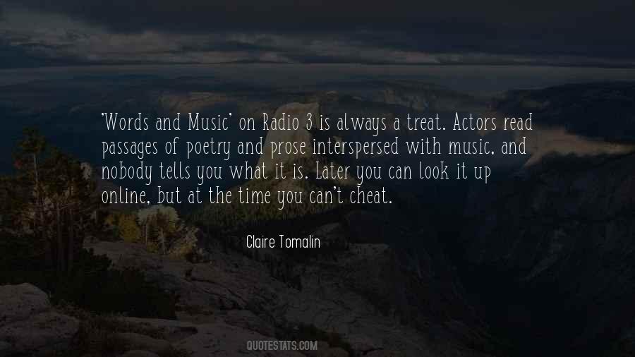 Quotes About Words And Music #1742423