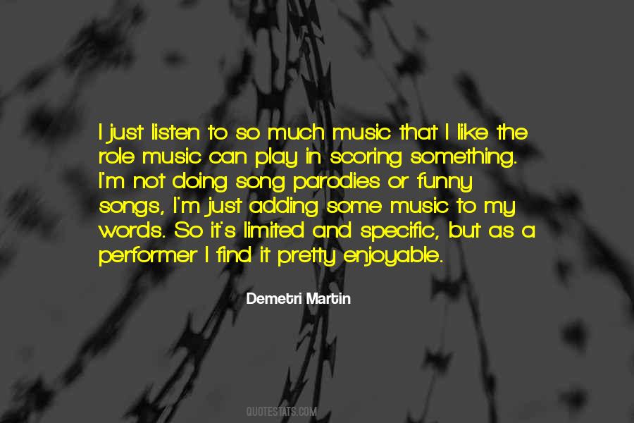 Quotes About Words And Music #435614