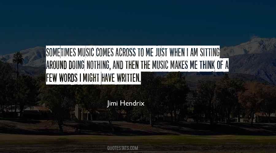 Quotes About Words And Music #599385