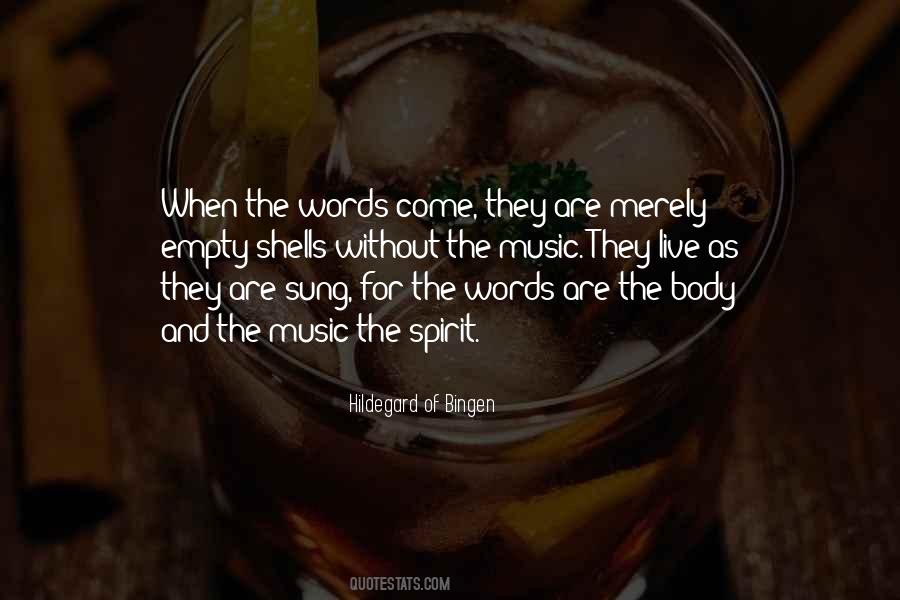 Quotes About Words And Music #7073