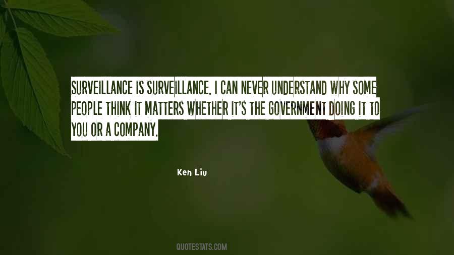 Quotes About Surveillance #169601