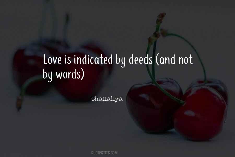 Quotes About Deeds Not Words #808804