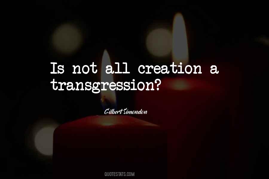 Quotes About Transgression #1140268