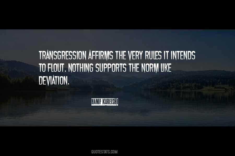 Quotes About Transgression #453822