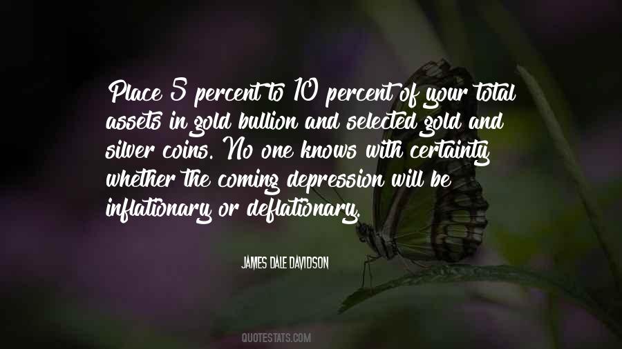 Inflationary Depression Quotes #1351091