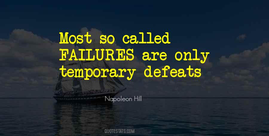 Quotes About Temporary Defeat #1238667