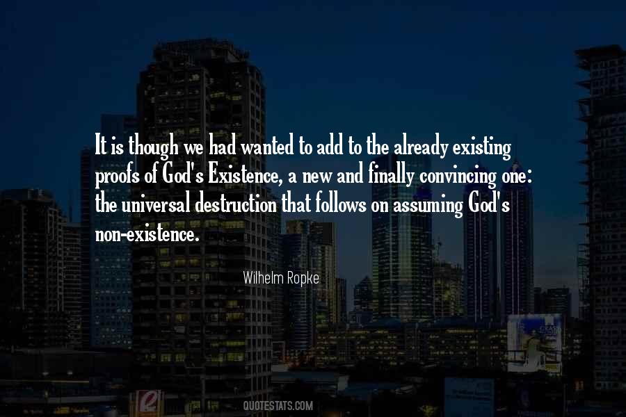 Quotes About The Non Existence Of God #1392657