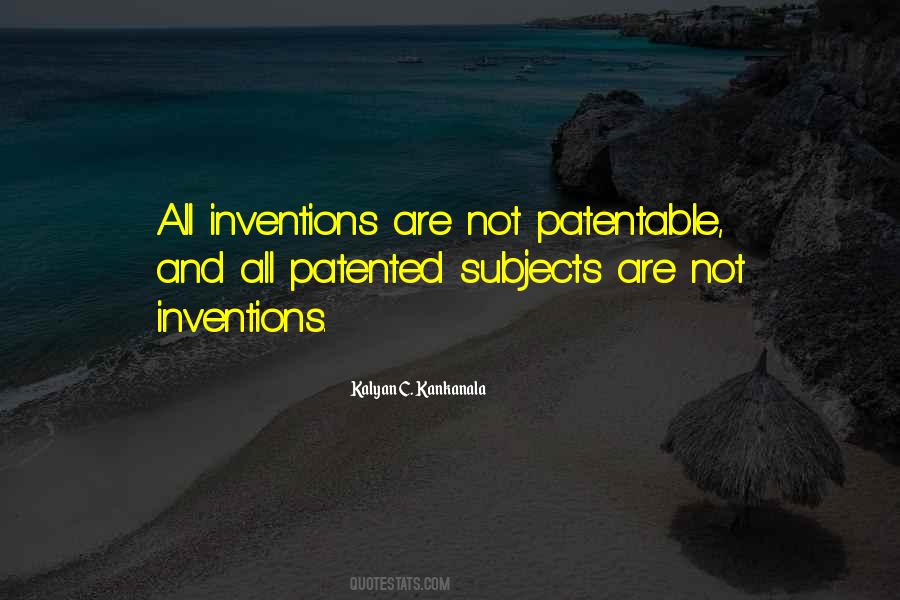 Quotes About Patents #248081