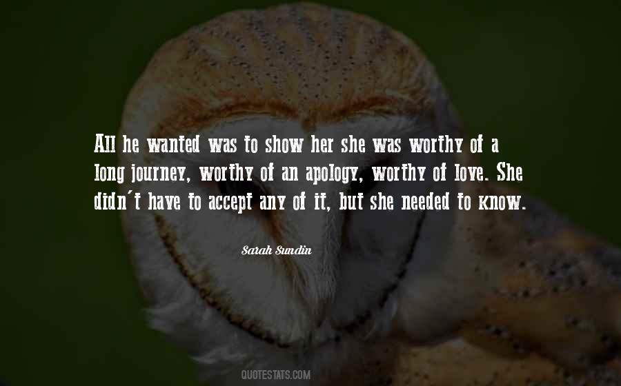 Quotes About Worthy Of Love #961813