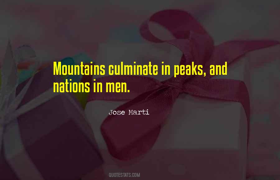 Quotes About Peaks #762614