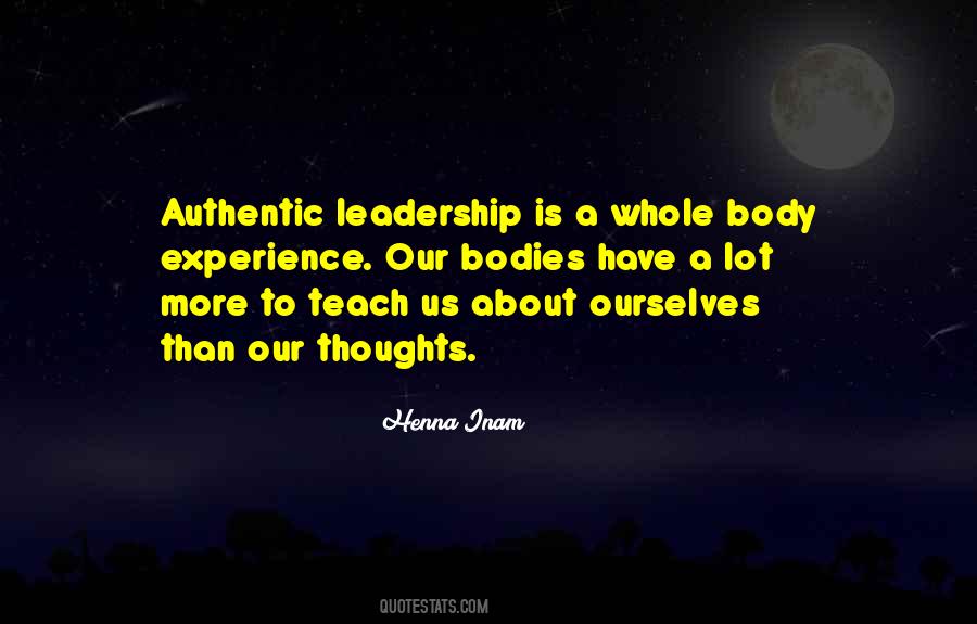 Quotes About Authentic Leadership #590834