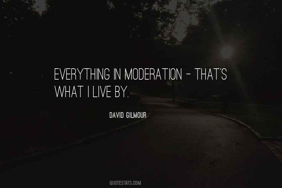 Quotes About Moderation #1025307