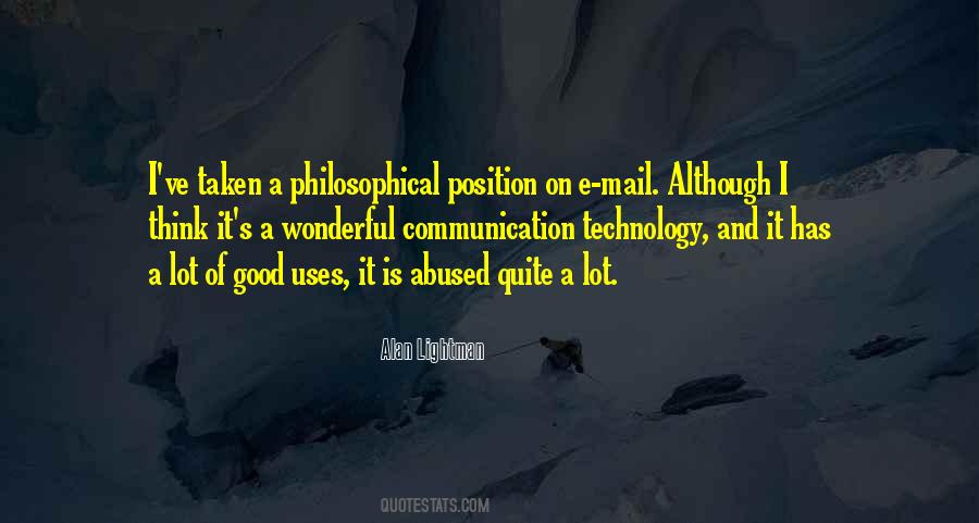 Technology Good Quotes #387788